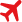 Airplane silhouette in red